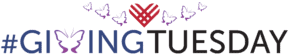 Giving Tuesday Banner Hearts and Butterflies