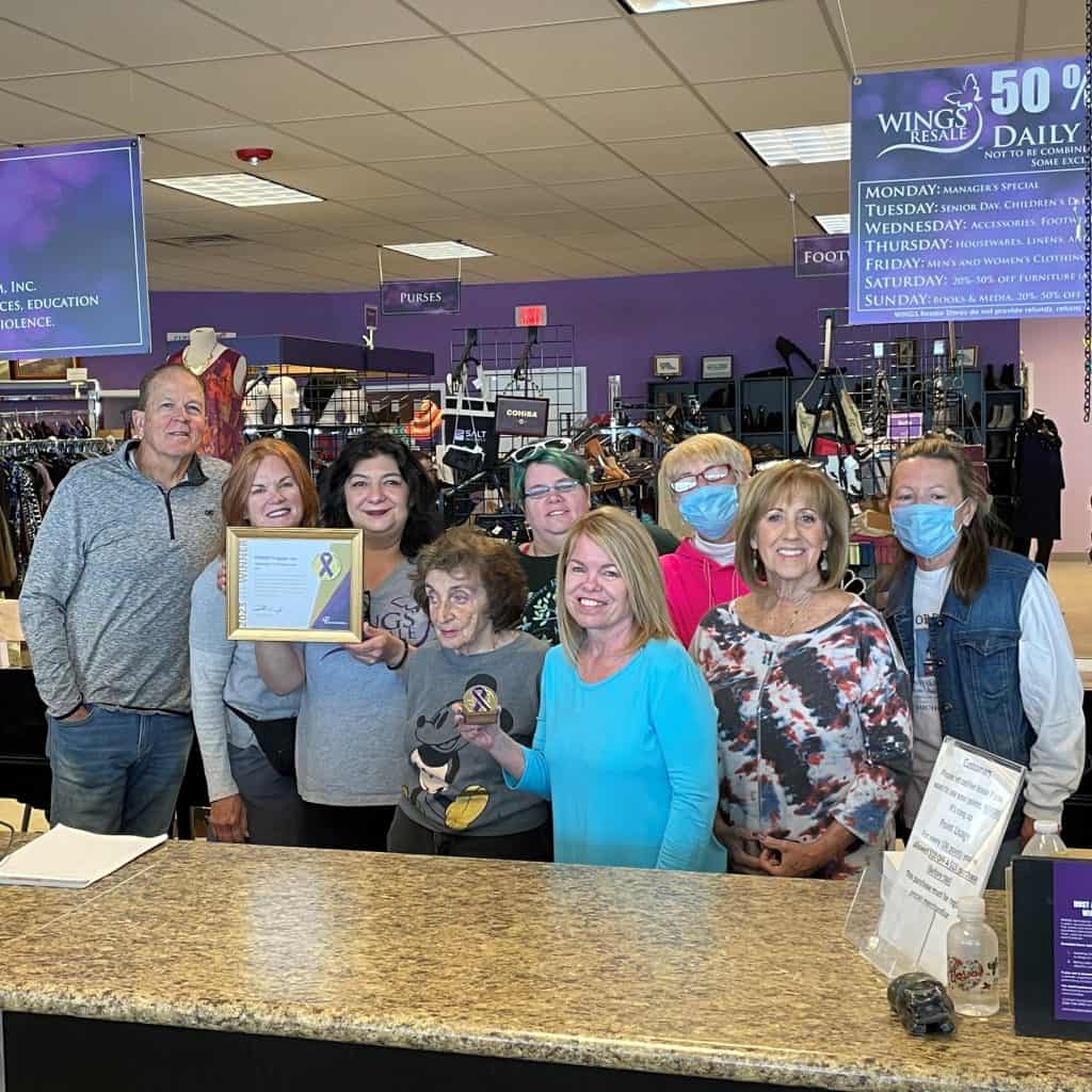 WINGS Resale Awarded Thrift Shop of the Year by National Panel