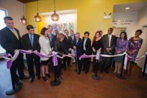 WINGS Metro Safe House Ribbon Cutting February 2016, representing the first domestic violence shelter built in the city in over a decade.