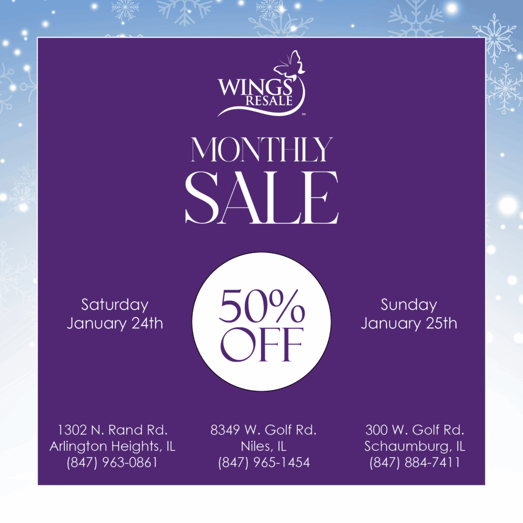 WINGS Resale Monthly Sale January 2026