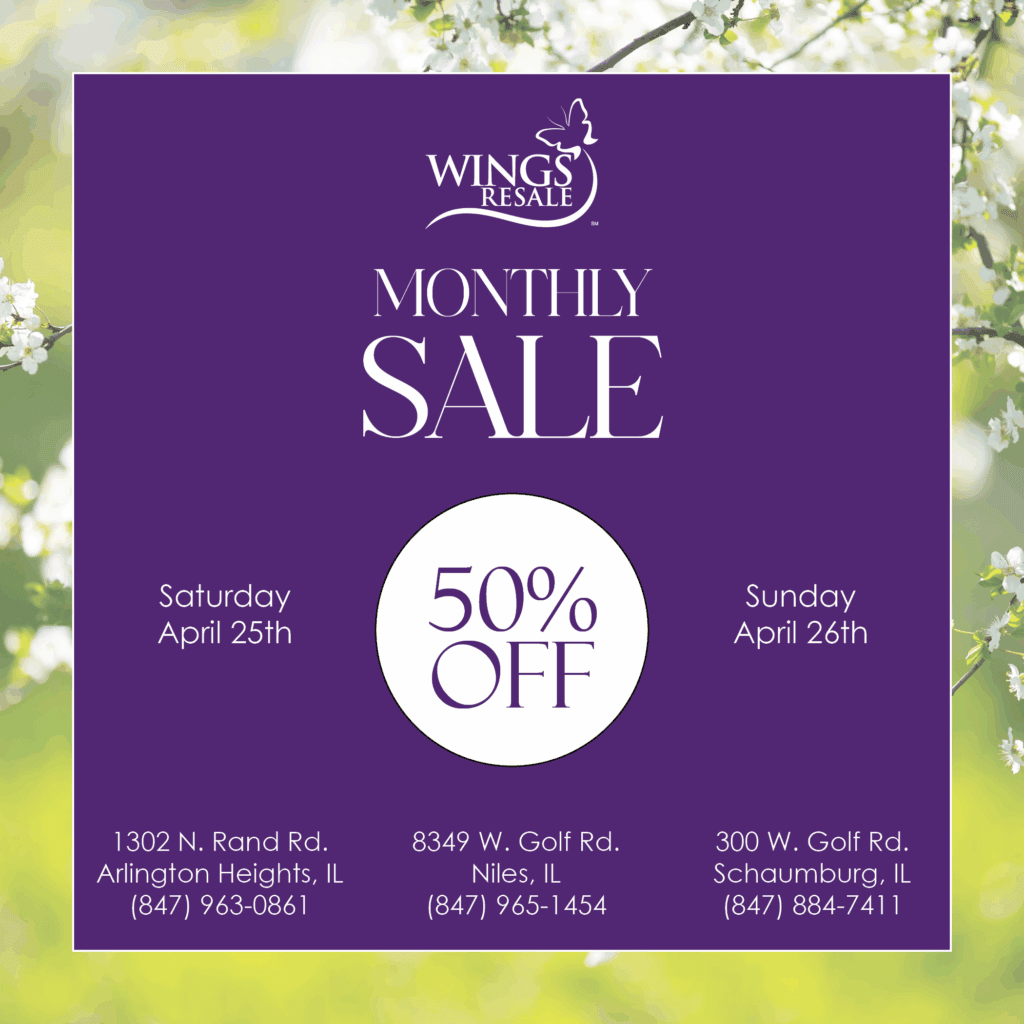 WINGS Resale Monthly Sale April