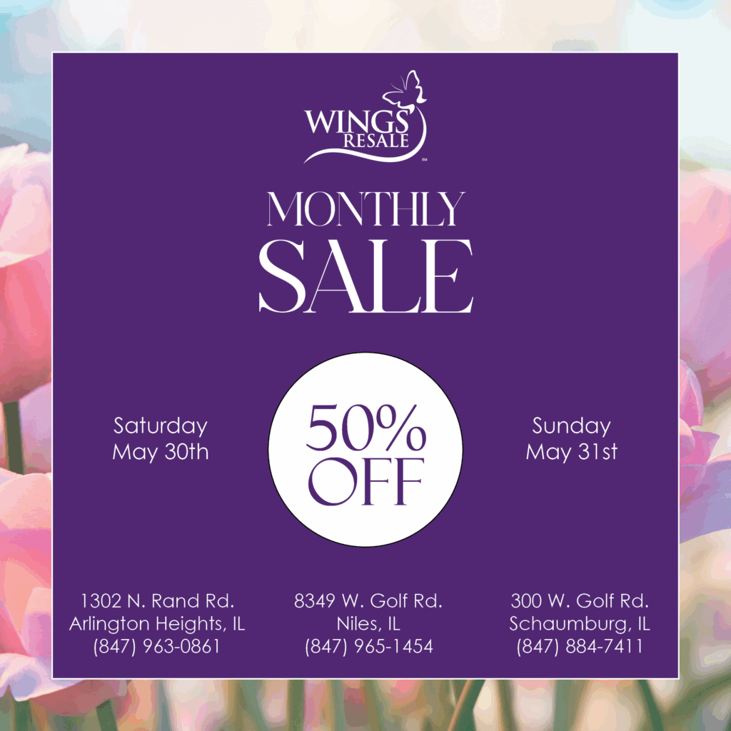 WINGS Resale Monthly Sale May 2026