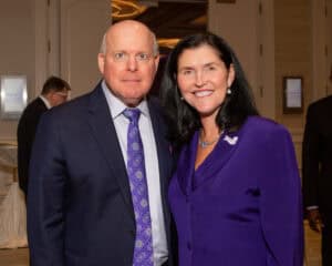 John C. Sciaccotta, Senior Partner of Aronberg Godgehn and Past President of The Chicago Bar Association, and Rebecca Darr, WINGS President & CEO.
