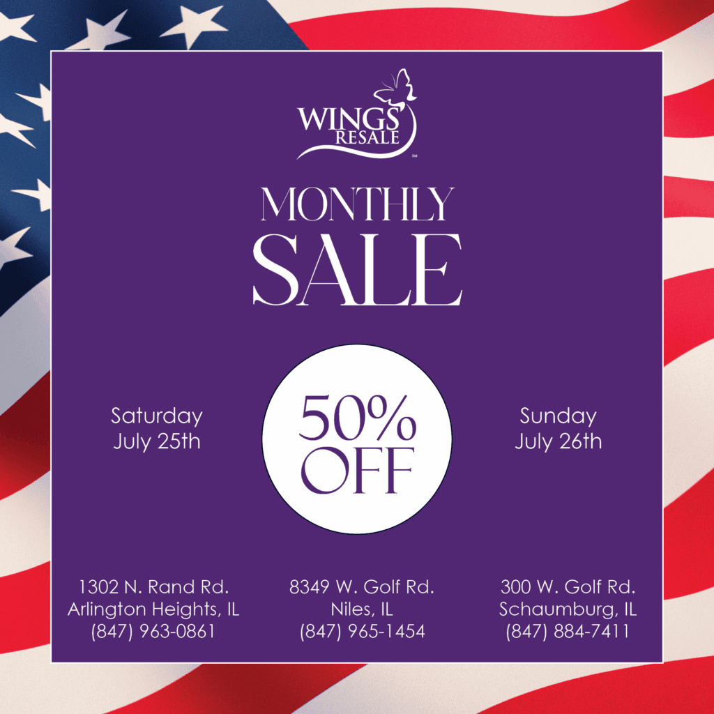 WINGS Resale Monthly Sale July